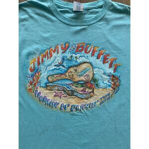 Jimmy Buffett Concert T-Shirt XL Baby Blue Graphic Tee